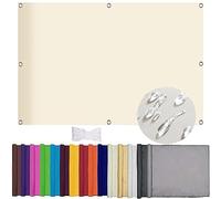 Tenda parasole Waterprf 5 x 6 m, rettangolare, da giardino, 95% UV Blck Windprf con Munting RpesSwimming Pl bianco caldo