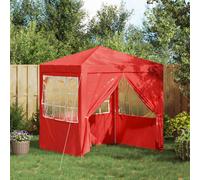 Tenda Party 200 x 200 x 240 cm Rosso PE e Acciaio