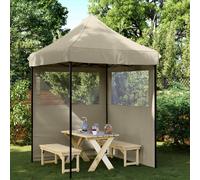 Tenda Party 200 x 200 x 306 cm Tortora Tessuto Oxford
