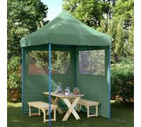 vidaXL Tenda Party 200 x 200 x 306 cm Verde Tessuto Oxford