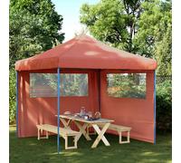 Tenda Party 292 x 292 x 315 cm Terracotta Tessuto Oxford