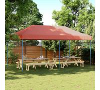 Tenda Party 292 x 580 x 315 cm Terracotta Tessuto Oxford