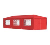 vidaXL Tenda per feste, 900 x 300 x 255 cm, in polietilene e acciaio, portatile, per eventi, per feste, gazebo, perfetto per il giardino, grande
