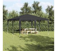 Tenda Party Antracite 400 x 400 x 266 cm Polietilene e Acciaio