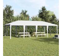 vidaXL Tenda per feste, 8 x 4 m, in PE, colore bianco