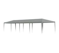 vidaXL Tenda per feste, colore grigio chiaro, 1200 x 300 x 255 cm, in polietilene e acciaio, rettangolare, moderna, impermeabile, resistente ai raggi UV, robusta tenda per feste per eventi all'aperto