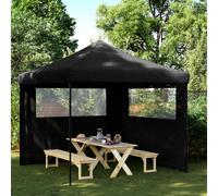Tenda Party Nero 292 x 292 x 315 cm Tessuto Oxford