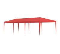 vidaXL Tenda da festa rossa 900 x 300 x 255 cm PE e acciaio, gazebo da giardino, rettangolare, moderna, impermeabile, resistente ai raggi UV, robusta tenda per feste per eventi all'aperto