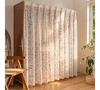 Tenda per Armadio Aperto - Tenda per Scaffale Antipolvere, Tende in Voile per Sottolavello Armadietti Mobili Cucina Scarpiera Guardaroba con Guida di Scorrimento, Oscuranti/Privacy(A,60x90 cm)