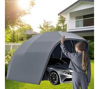 Tenda per auto retrattile semi-automatica, resistente, completamente chiusa, antipioggia, per parcheggio, cortile, protezione da giardino