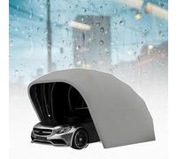 Tenda Per Auto Semiautomatico,Box Auto Da Esterno, In Acciaio Inox, Garage Pieghevole Per Auto, Portatile, Resistente, Protezione Solare E Pioggia, Per Esterni (19.4ft×8.9ft×8ft)