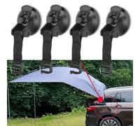 Tenda per auto Ventosa Fibbia Lato Rotondo Triangolare Tenda Ancoraggi Tenda da campeggio esterna Ventose Ancoraggio Fissaggio Gancio multiuso