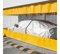 Tenda per autolavaggio in PVC Resistente alle intemperie | Divisorio Esterno Durevole per patii, Garage e spazi Esterni (1x6 m) - Soluzione per la Privacy e la Maggiore Durata