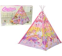 Tenda per bambini con unicorni ed effetti luminosi rosa