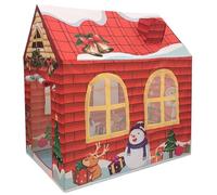 Tenda per bambini, fumetti di Natale Kids Kids Tent con porta roll-up e finestre a maglie, 42x29x47 pollici di tela di stoffa oxford con una borsa da trasporto per regali di compleanno di Natale Play