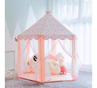 Tenda per Bambini Nuvoles Bandiere Colorate,Capannas per Bambini da Interno Adattos a Bambini dai 2 ai 12 anni,Tenda Gioco Bambina,Giocattoli per Bambini e Ragazze (H-rosa chiaro-[140x120x135cm])