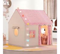 Tenda per Bambini Nuvoles Bandiere Colorate,Capannas per Bambini da Interno Adattos a Bambini dai 2 ai 12 anni,Tenda Gioco Bambina,Giocattoli per Bambini e Ragazze (I-rosa-[120x105x128cm])