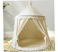 Tenda per bambini per bambini, tenda per pieghevoli da 51x43 pollici al coperto con finestra e corda per cravatta, soft comfort da gioco per ragazze, ragazzi, casa da gioco, teepee per