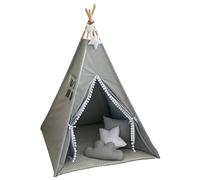 Tenda per Bambini - Tenda Gioco Bambini con Tappetino Morbido e 3 Cuscini - Tenda Bambini in Cotone per Interni ed Esterni - Casetta da Gioco per Bambine e Bambini - Idea Regalo Perfetta