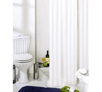 Tenda per doccia 2 lati tessuto Bianco 180x200 cm per piatti doccia senza ganci