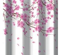TENDA PER DOCCIA 2 LATI IN TESSUTO CM. 180 X 200 Mod. Sakura Rosa - DH