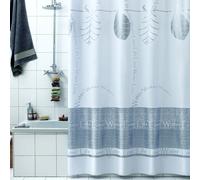 Tenda per doccia vasca in vinile PVC riciclabile 2 lati Mod. Love 240 x 200 cm