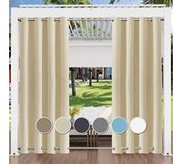 Tenda per esterni, resistente alle intemperie, con occhielli nella parte superiore e inferiore (diverse altezze e larghezze a scelta), impermeabile, protezione solare per balcone, veranda, pergolato