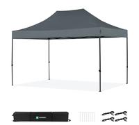Tenda per feste - 3x4,5 m - Tenda premium Easy-Up |Grigio