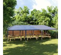 vidaXL Tenda per feste 4x9 m Blu