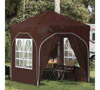 Tenda per feste a pop-up 192 x 192 x 245 cm Marrone