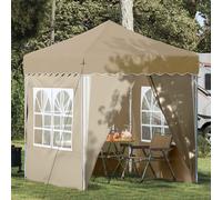 Tenda per feste a pop-up 195 x 195 x 245 cm Crema