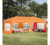 vidaXL Tenda per feste a pop-up 575 x 288 x 245 cm Arancione