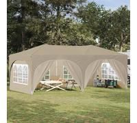 Tenda per feste a pop-up 575 x 288 x 245 cm Crema