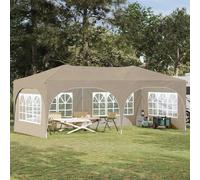 Tenda per feste a pop-up 575 x 288 x 245 cm Crema