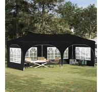 Tenda per feste a pop-up 575 x 288 x 245 cm Nero Tessuto Oxford