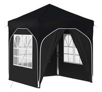 Tenda per feste allungabile 194 x 194 x 245 cm crema con borsa