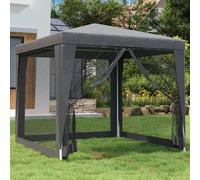 Tenda per Feste con 4 Pareti in Rete Antracite 2,5x2,5 m HDPE