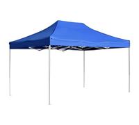 Tenda per Feste Professionale, Gazebo Pieghevole in Alluminio con Tetto in PVC, Design Portatile, Gazebo da Giardino, Tenda da Spiaggia, per Eventi e Campeggio, Colore Blu, 4.5x3x3 m