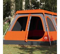Tenda per festival, bivacco, da campeggio, per famiglie, 10 persone, grigio e arancione, Quick Release per trekking, famiglie, zaino