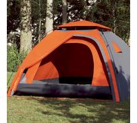 Tenda per festival, da campeggio, da bivacco, per 4 persone, colore grigio e arancione, Quick Release per trekking, famiglie, zaino