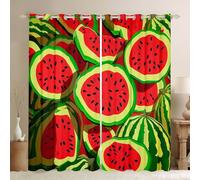 Tenda per finestra a forma di anguria, con frutta tropicale, 30-50%, oscurante, per finestra, tenda estiva per finestre, per camera da letto, arte moderna, 2 pannelli, 167 x 182 cm