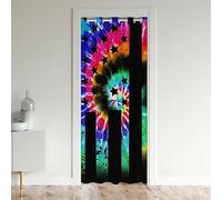Tenda per Finestre con Bandiera Love Is Love, per Camera da Letto, Soggiorno - Trattamenti Arcobaleno Tie Dye per Ragazzi, Uomini, Donne, Amanti dell'Orgoglio