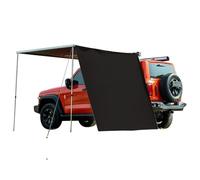 Tenda per Furgone Laterale con Estensione Laterale, Tendalino da Campeggio Sul Tetto, Veranda Camper Estraibile, Tendalino Impermeabile per Camper PU5000mm UV50+(Black,160x250cm/5.2x8.2ft)