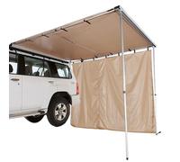 Tenda per Furgone Laterale, Tendalino Auto Parasole Estraibile con Estensione Laterale, Tendalinos Retrattile PU3000mm UV50+ con Borsa Portaoggetti Impermeabile(200x200cm/6.6x6.6ft)