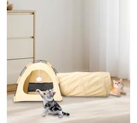 Tenda per gatti, tunnel portatile per gatti da interno, per cuccioli, gattini,