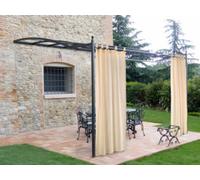 TENDA PER GAZEBO A BRETELLA IN COTONE CM.160X270H ECRU