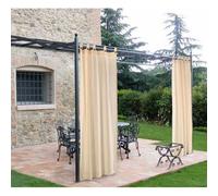Tenda per gazebo e pergolati in legno cm 160x270 cotone con passanti e bottoni