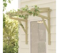 Tenda per Ingresso Porta Ombrelloni per Patio, Pensilina per Porta 100x100x80 cm Pino Massello Impregnato