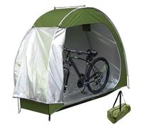 Tenda per la bici da bici da esterno, capanna per in tessuto Oxford resistente ai raggi UV con finestre di ventilazione e tasche di stoccaggio, copertura per biciclette portatile per garage/pati