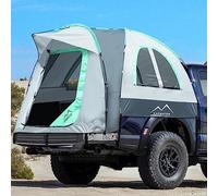 Tenda per pickup, impermeabile in poliuretano da 2000 mm, per letto da 1,5-1,8 m, per 2 persone che dormono con finestre a doppio strato, tenda portatile da letto espandibile triangolare parasole
